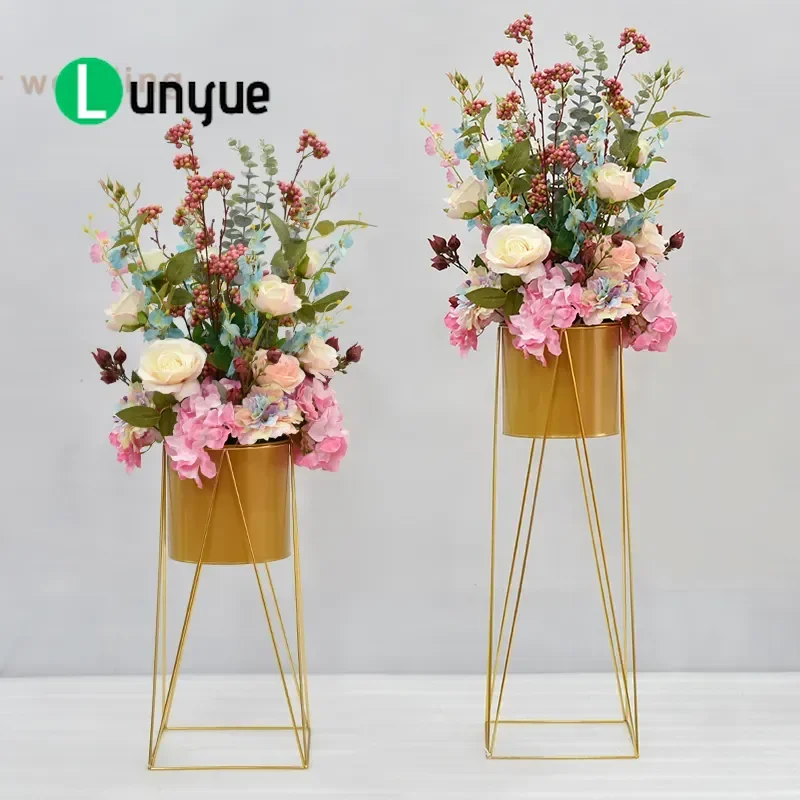 Nordic Artificial Flower Floor Arrangement for Live Stream Background Opening Ceremony Decoration Wedding Road Guide Home