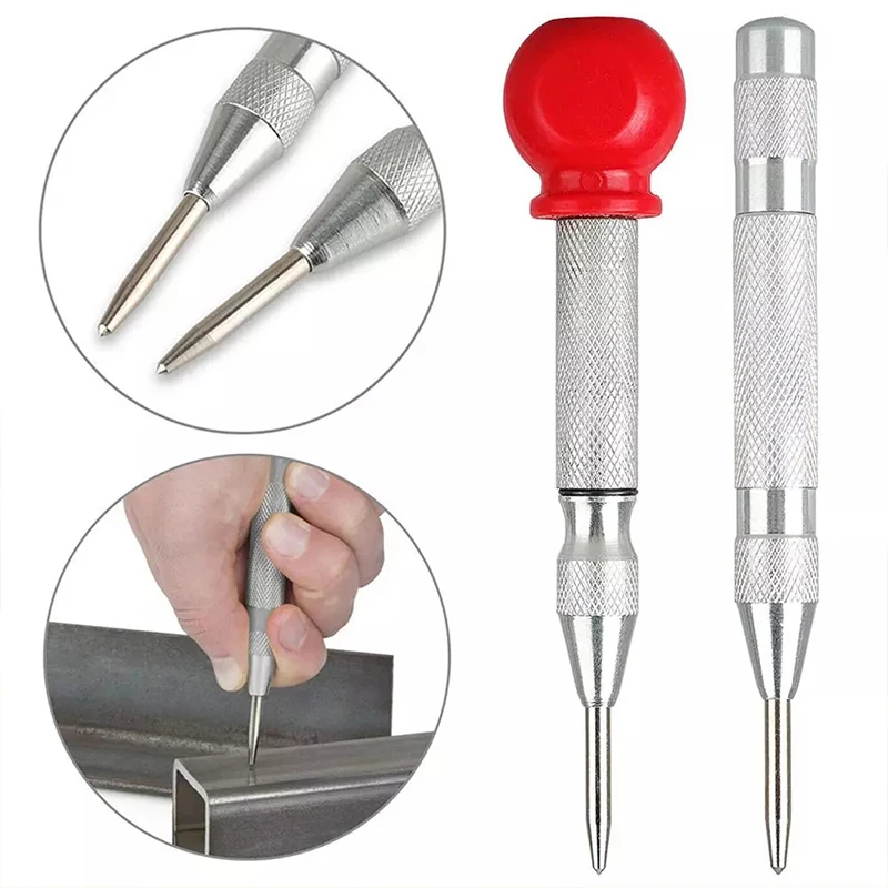Automatic Center Pin Punch Spring Loaded Marking Starting Holes Tool Automatic Center Pin Punch Spring Loaded Marking Starting