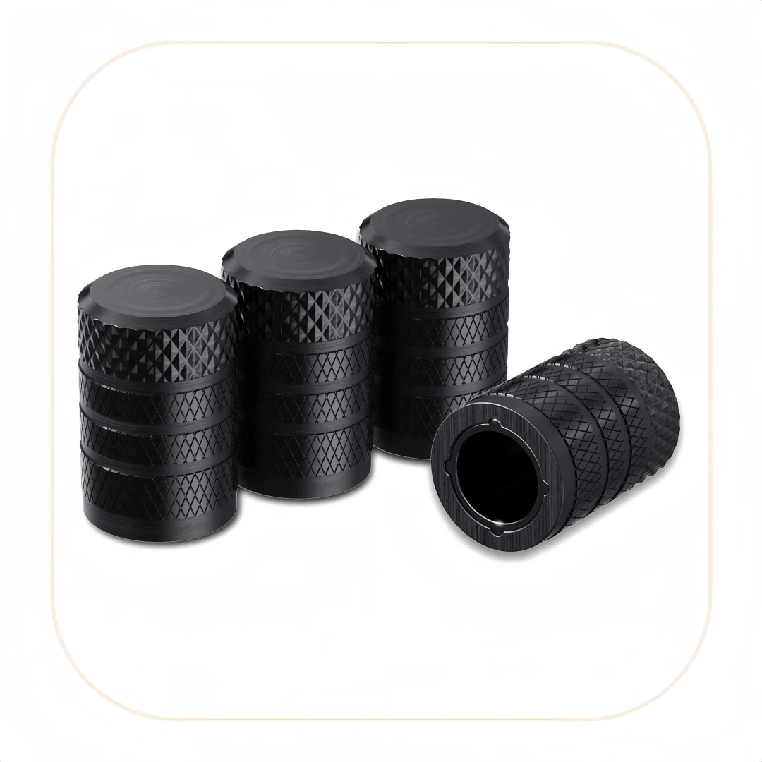 

Колпачки штока клапана анодированного черного цвета (4 шт.) — универсальные устойчивые к коррозии крышки для автомобиля, грузовика, велосипеда