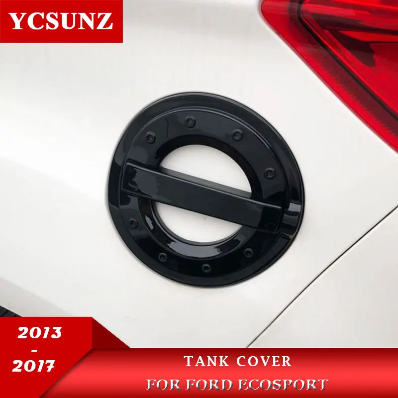 ABS Black Fuel Tank Cap Cover For Ford Ecosport 2013 2014 2015 2016 2017 Car Exterior Parts YCSUNZ