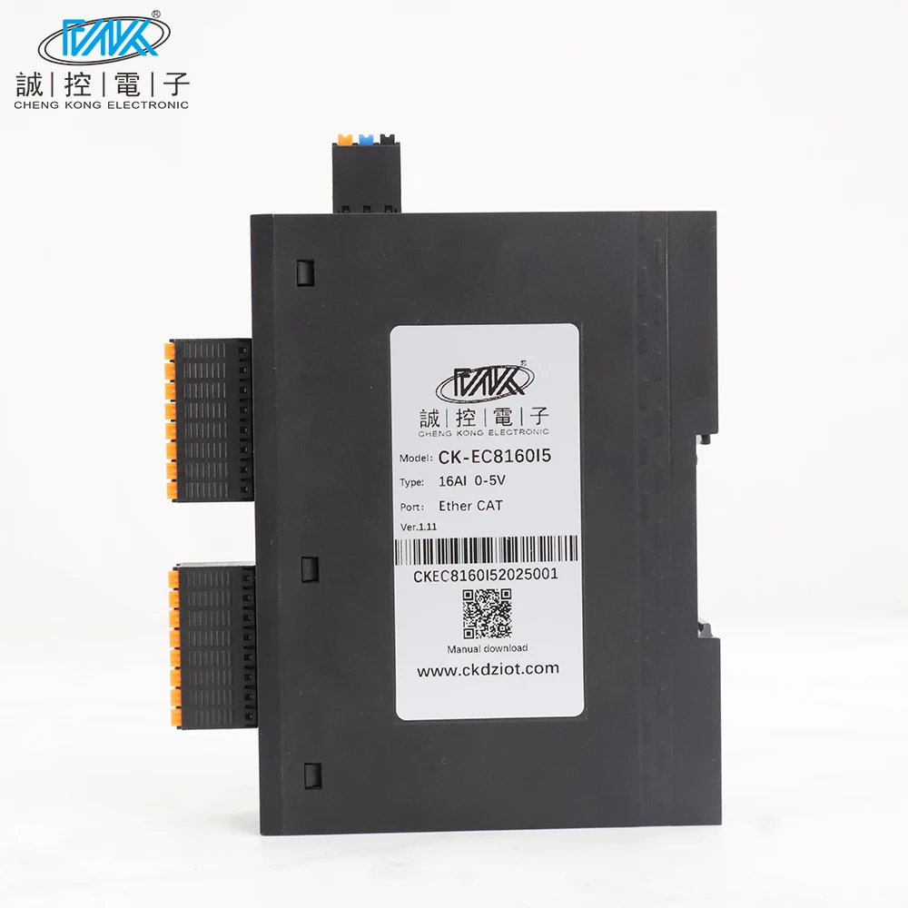 CK-EC8160 16CH Analog Input Module EtherCAT Compatible High Speed & Accuracy Remote IO Module Multi-Channel