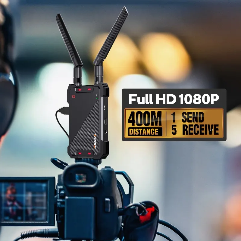 Transmetteur-récepteur vidéo sans fil 1080P 400M compatible HDMI, adaptateur d'affichage, Dongle pour boîtier TV, moniteur, projecteur