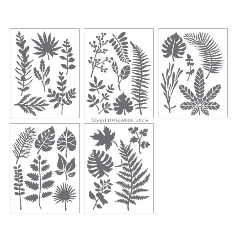 

5Pcs Butterfly Flower Templates 6.7x5In Kids Drawing Stencils for Craft Making