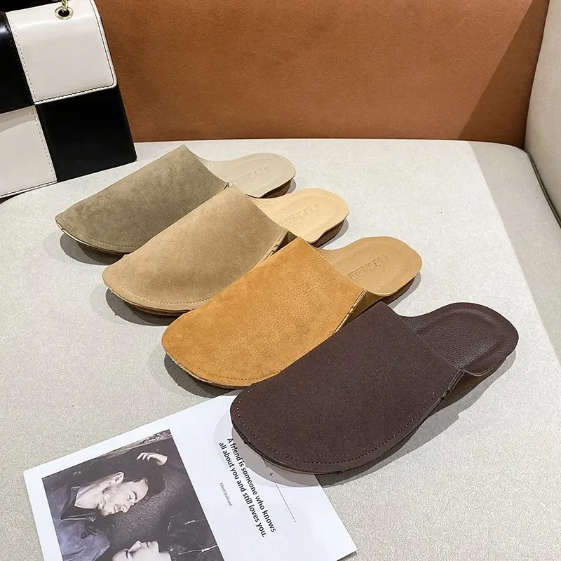 

Shoes Female 2024 Closed Toe Women's Slippers Hot Sale Daily Slippers Women Flat with Outdoor High Quality Women's Sandals