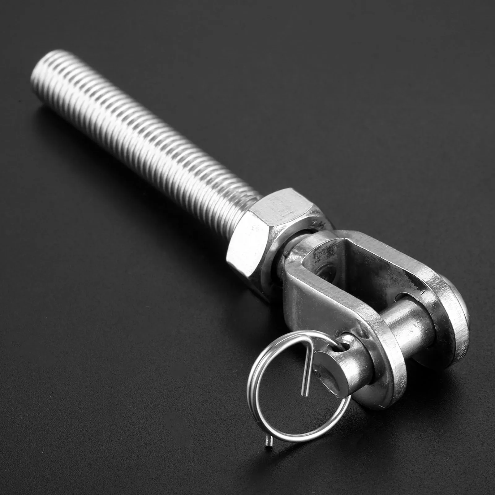 Marine Stainless Steel Jaw Open Bolt Nut Turnbuckle Rigging Screw Rowing Boats Rope Cable Length Tension Adjust M5 M6 M8 M10 M12