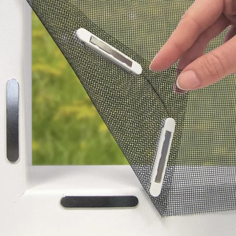 2026 Magnetic Window Screen Can Cut High Air Permeability Window Screen No Need To Drill Holes To Install Convenient Anti-mosqui