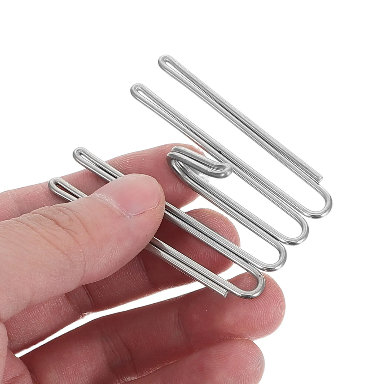 12pcs Stainless Steel Curtain Pleat Hook Four Prong Curtain Hook Hardware Drapery Clip Holder for Window Curtain Home Office Use