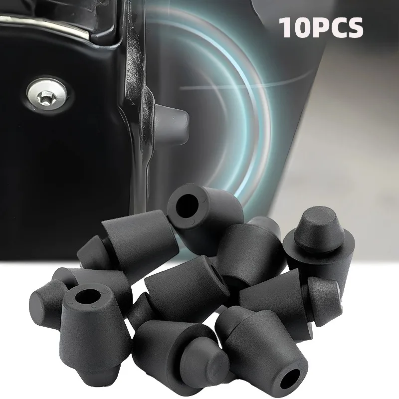 

10pcs Black Door Protectors,Anti-Impact Rubber Bumpers,Self-Adhesive Bumpers for Quieter Door Operation And Enhanced Durability