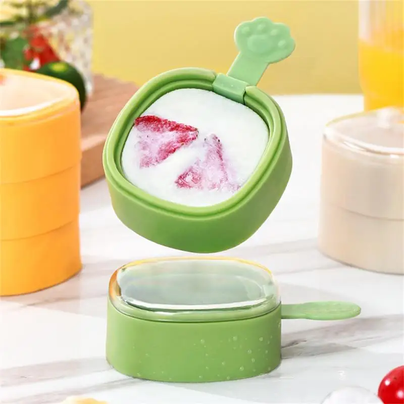 Ice Cream Mold Cat Claw Soft Bottom Home Creative Homemade With Cover Ice Grid Soft Bottom Silicone Easy Release Quick Freeze