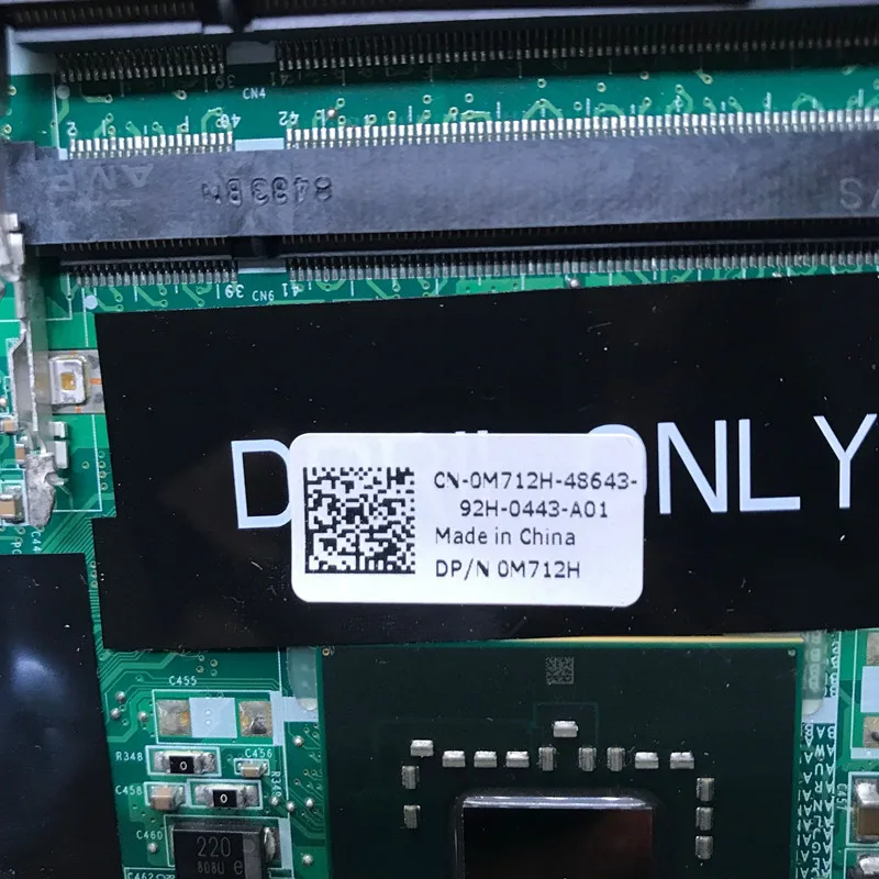 CN-0M712H DELL A860 노트북 마더보드, 0M712H, M712H, DA0VM9MB6B0, SLA5T 100%, 전체 테스트 완료, 잘 작동