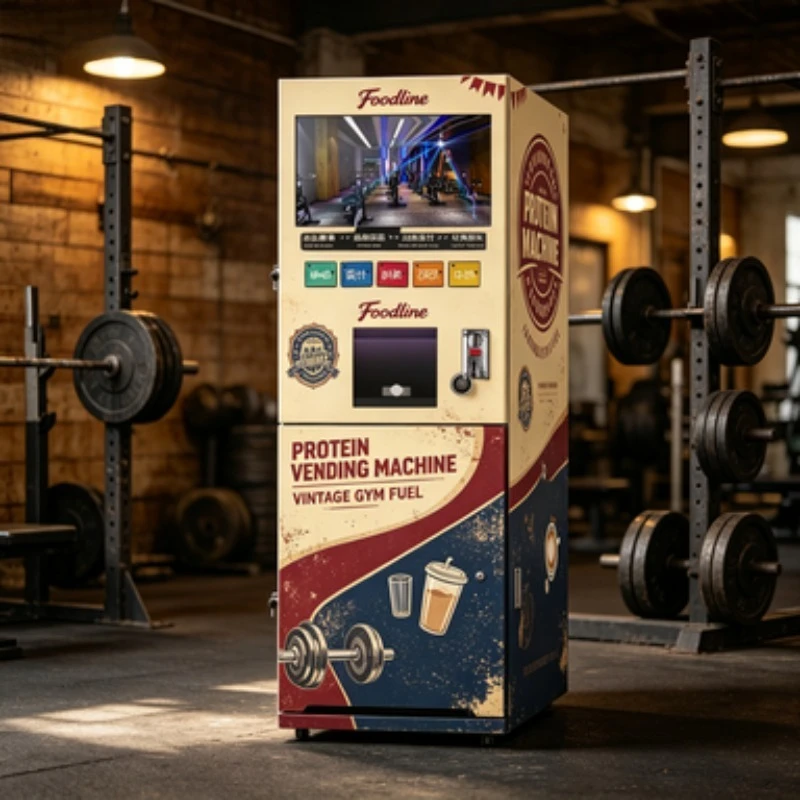 FL Customizable Options Protein Shakes and Coffee Vending Machines Gym Protein Powder Vending Machine