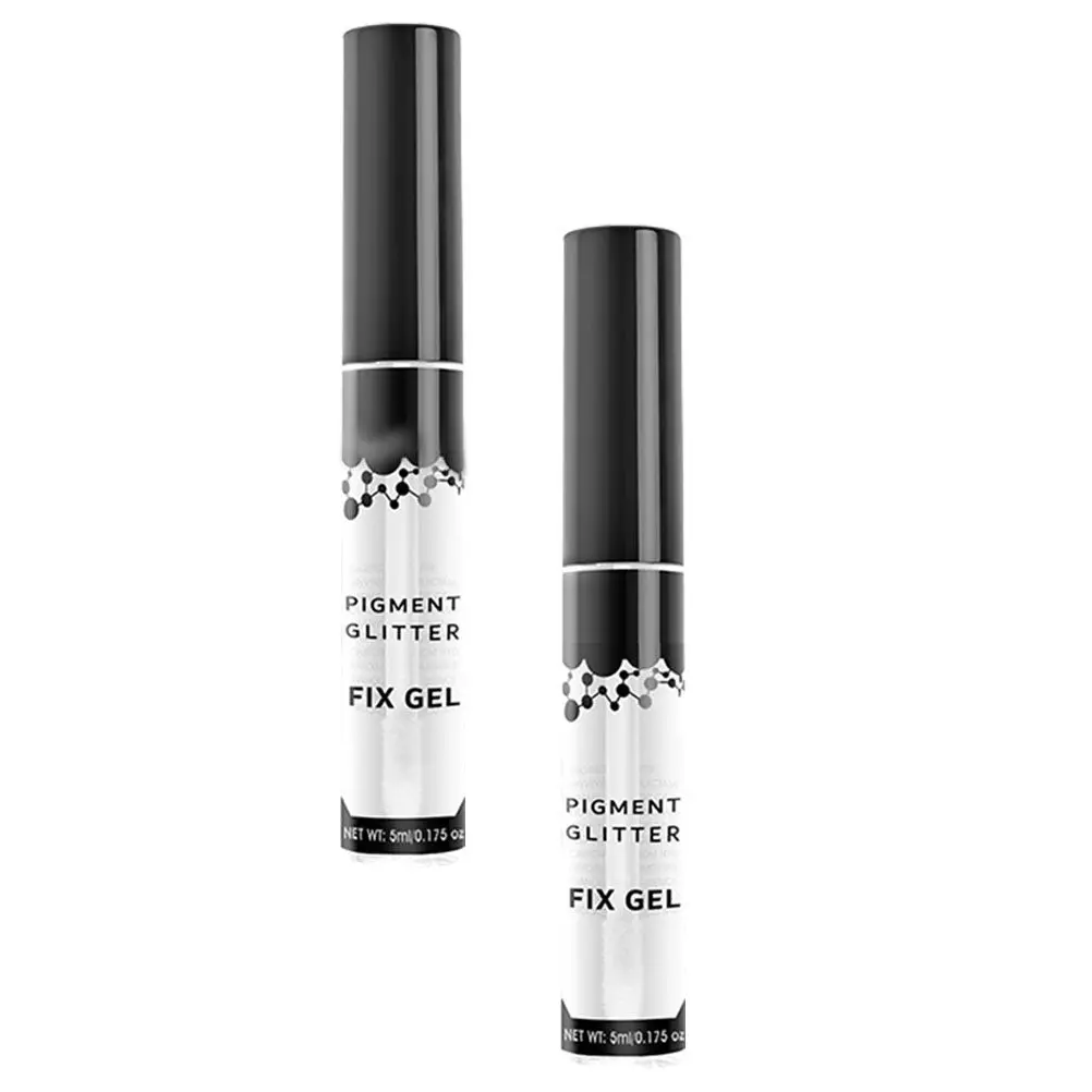 2Pcs Compact Eye Shadow Fix Gel Pigment Backing Glue for Vibrant Long Wear Makeup Mild Formula Non Irritating Women Cosmetics