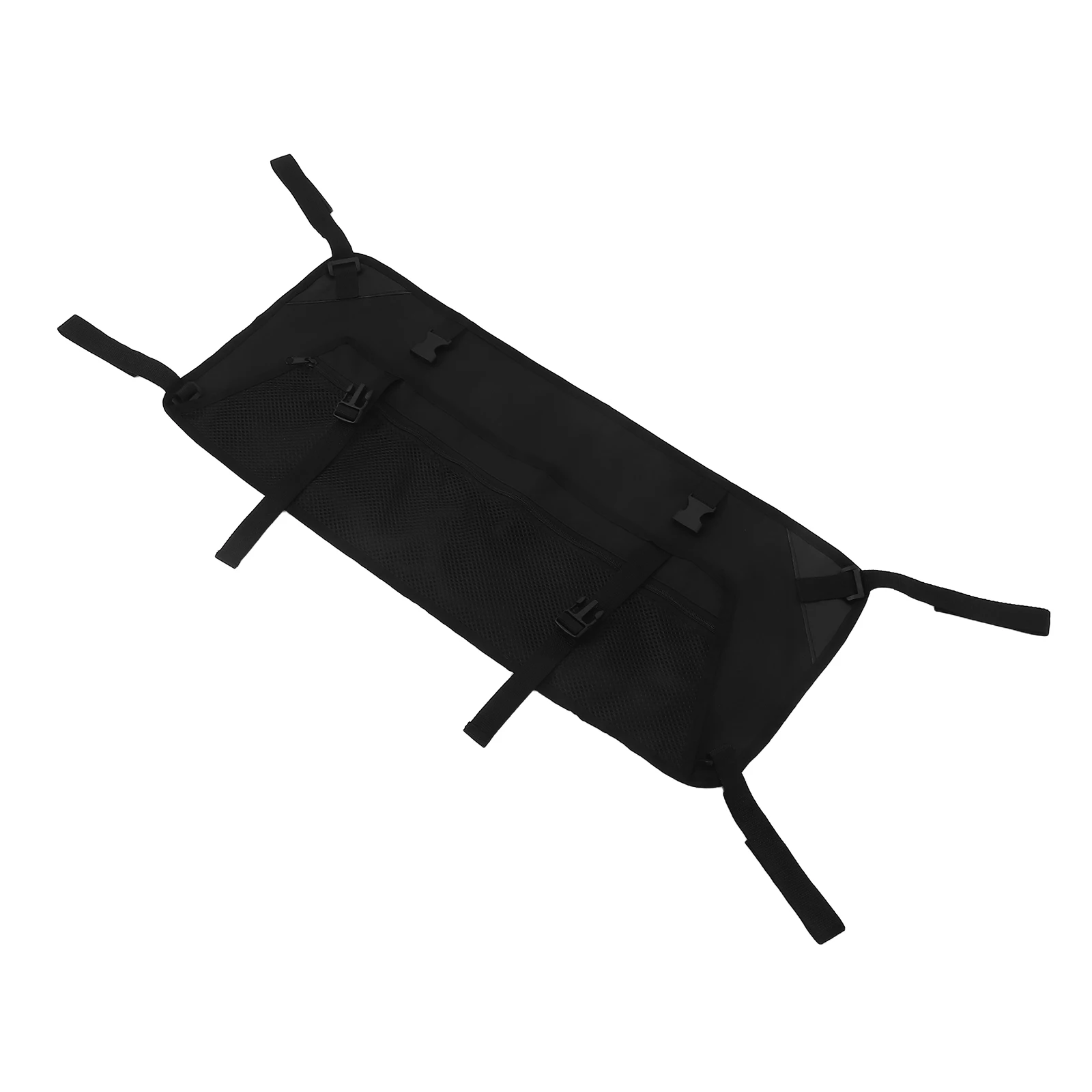 

1pc Camping Cart Side Bag 600D Foldable Storage Grocery Travel Wagon Attachment Mesh Pouch Gardening Outdoor Accessories