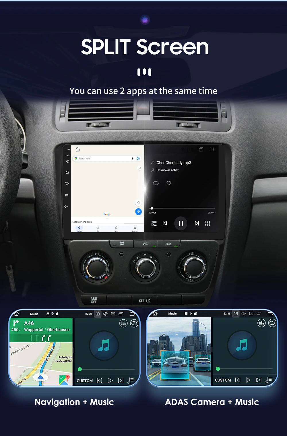 Hizpo 7862 Autoradio für Skoda Octavia 2 2008–2013 GPS Smart Intelligent Systems Autoradio Wireless CarPlay Android Auto WIFI 4G – Detail 30