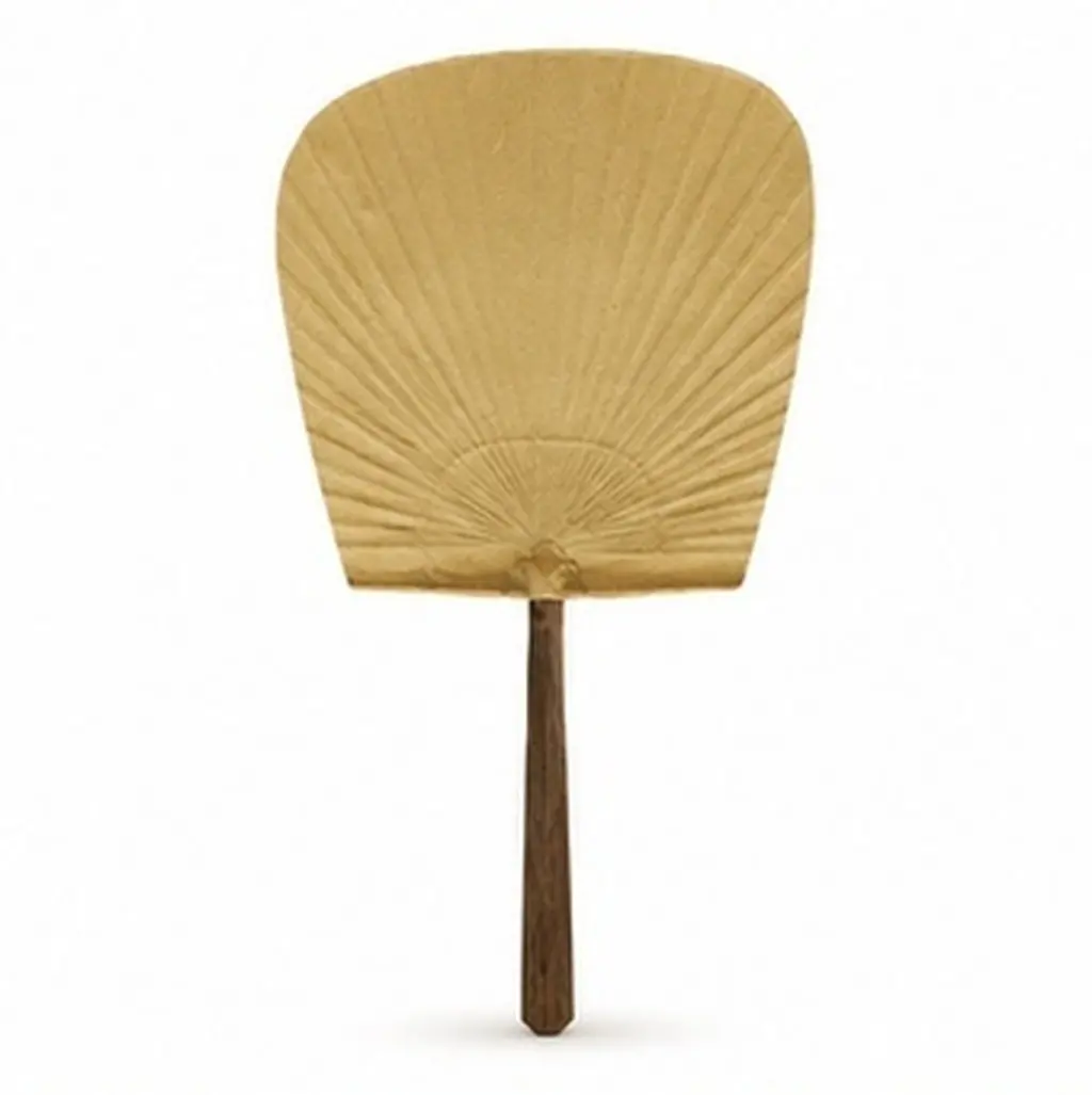 1Pcs Authentic Japanese Fan Handmade Bamboo and Paper Retro Circular Fan for Creative Decoration Family Activity
