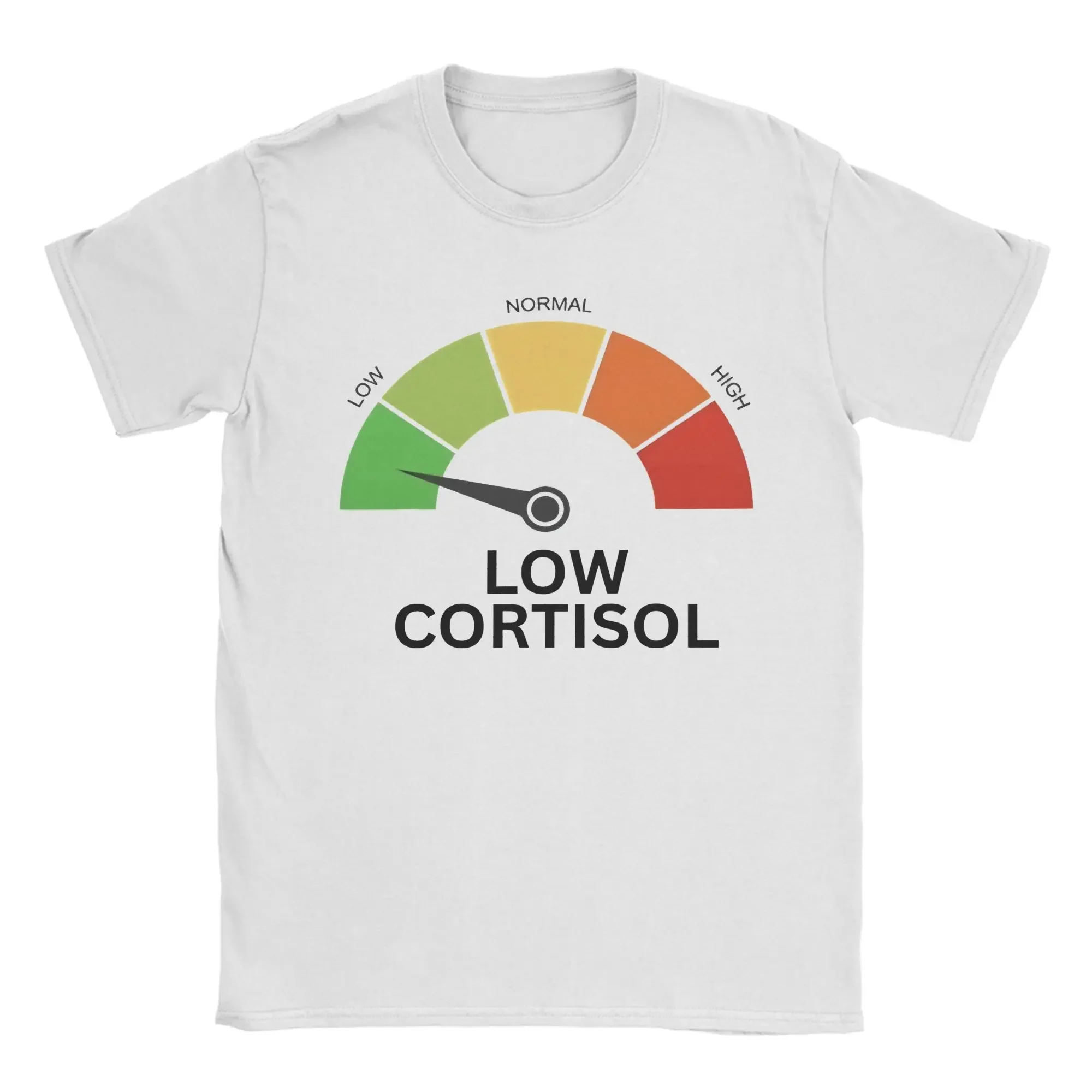 Cortisol Low Level Meme Printed T-shirt 2026 Summer Men  T-shirt Cool Casual T-shirt Fun Y2K Short Sleeved Kid's T-shirt