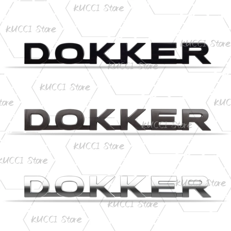 ملصق سيارة ثلاثي الأبعاد لـ Dokker شعار حروف STEPWAY Dci يفانا شاحنة التخييم الهجين شعار معدني شارات الشارات اكسسوارات الديكور