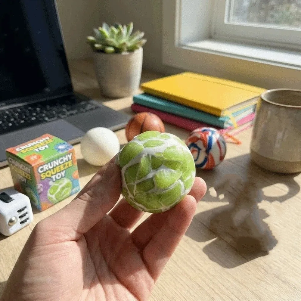 Soothing Slow Rebound Stress Balls Wax Skin Quiet Design Squeeze Toy Gentle Pinch Twisted Design Fidget Toy Stress Relief