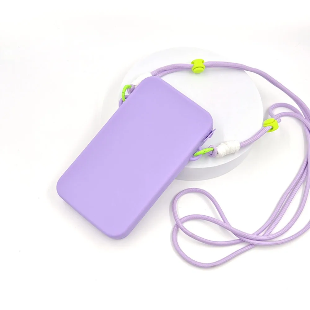 New Silicone Mobile Phone Bag Waterproof Large Capacity Phone Crossbody Bag Multifunction Shoulder Bag