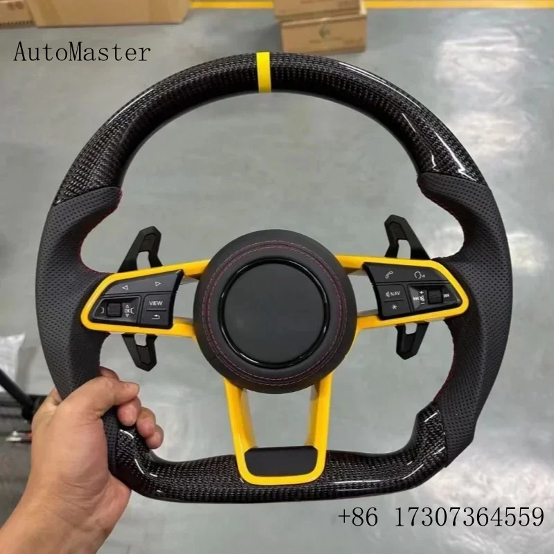 Afbeelding 4: Auto Stuurwiel Assemblage Voor Audi A3A4A5A6A7A8 R8 Universele multifunctionele Custom Stuurwiel Decoder Interieur Accessoire