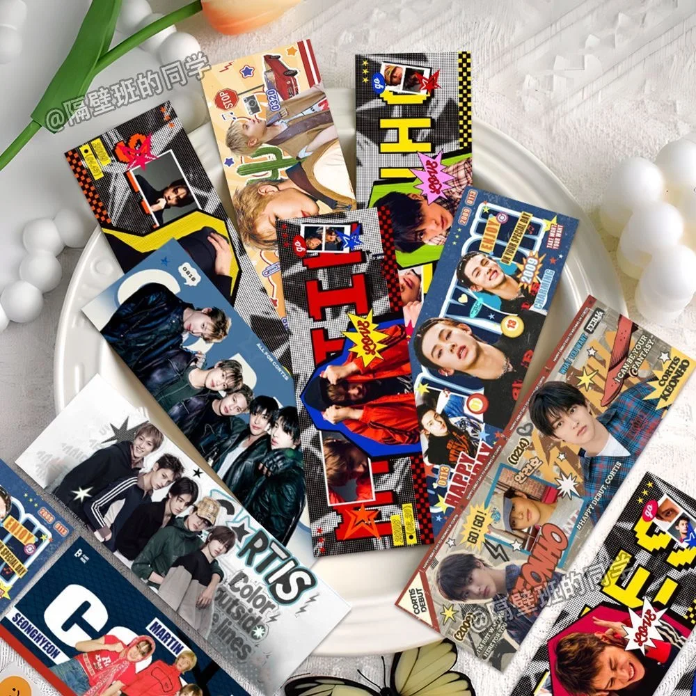 16PCS CORTIS Kawaii Korean KPOP Album Photo BookMark Aesthetic Exquisite Idol Photo BookMark for Kpop Fans Collection