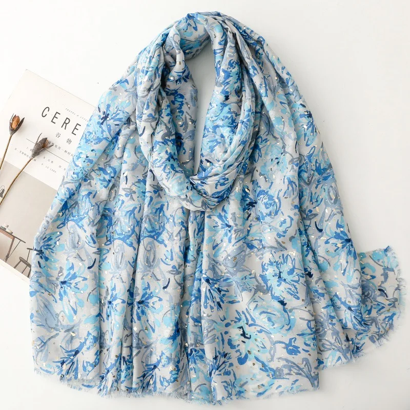 Fashion Cotton Linen Feeling Ventilate 88*180cm Luxury Soft Women Viscose Scarf Female Shawl Tassel Muslim Hijab Foulard view 6