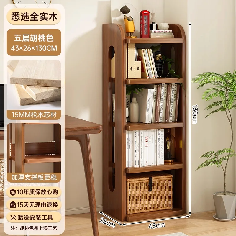 رف تخزين مكتبي منزلي من الأرض إلى السقف على الطراز الأمريكي القديم، خزانة كتب ذات نافذة عمودية عالية الجودة