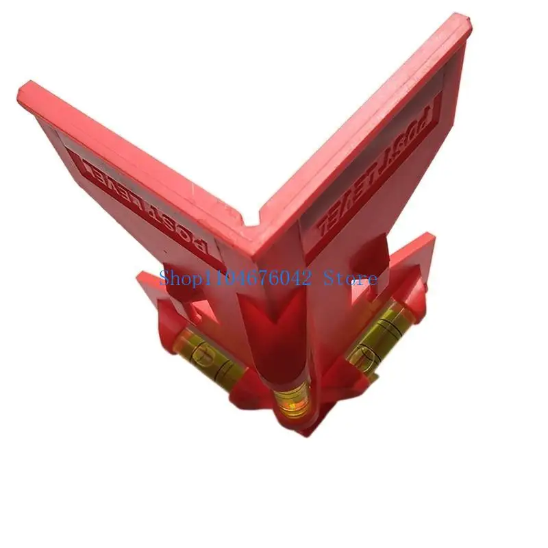652F Post Level with 3 Bubble Vial for Posts Pipe Leveling Post Leveler Tool