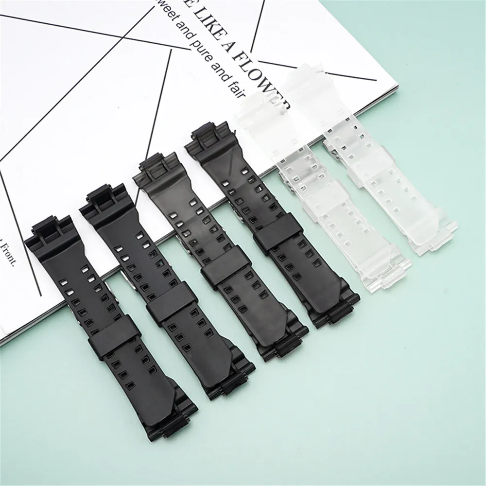 Rubber Replacement Watch Strap for Casio G-Shock GA-100/110/120/150/400/700 GD-100/110/120 GW-8900 GLS-100 Resin Band Bracelet