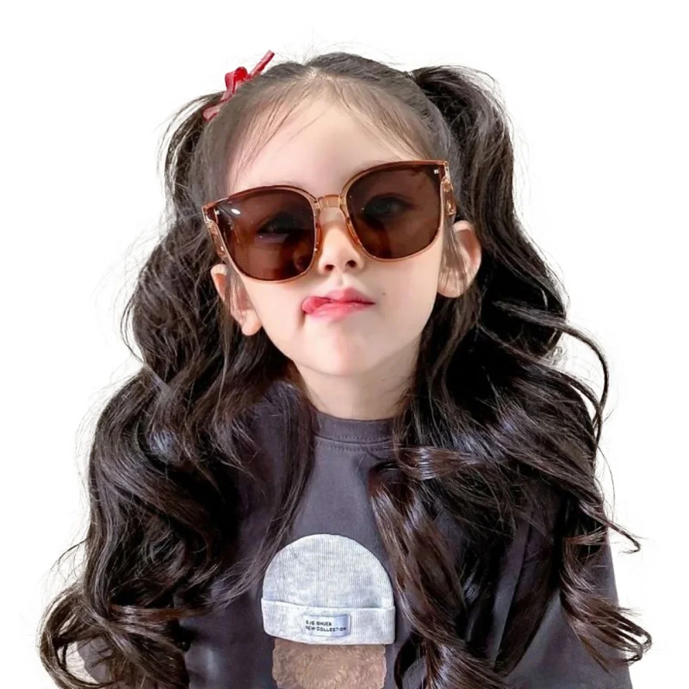 Kids Wigs Popular black Long Deep Wave Hair Lolita Wigs With Bangs Synthetic Wig For Women Fashion Thick Curls Wigs Girl