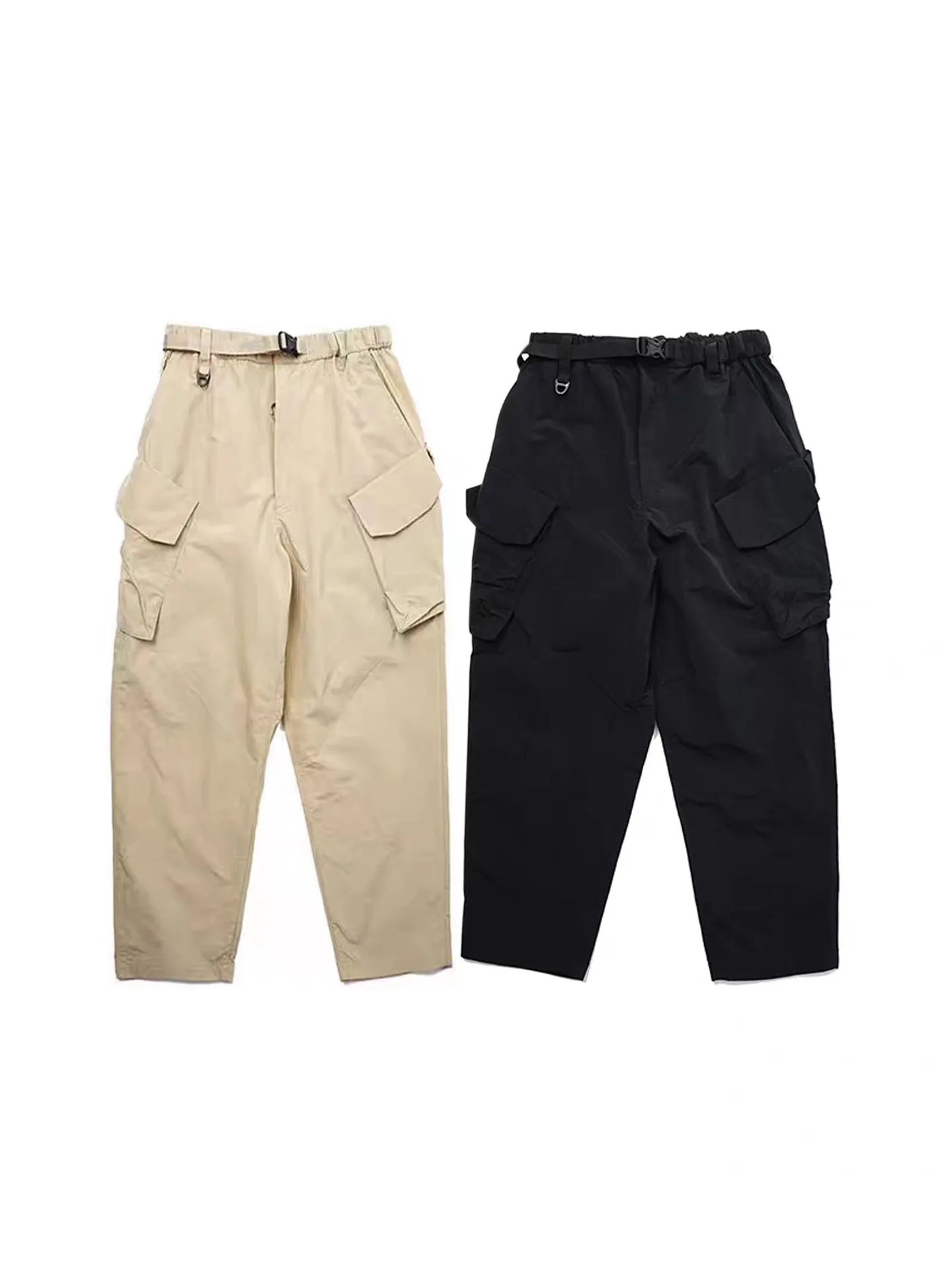

COMFY Japanese Men's and Women's Outdoor Loose Casual Three-dimensional Large Pocket Micro Tapered Casual Pants