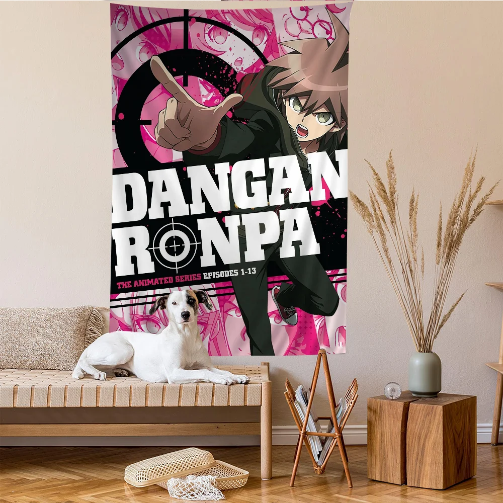 نسيج حائط Danganronpa Hippie الكلاسيكي - نمط ماندالا البوهيمي، مطبوعات الرسوم المتحركة الكلاسيكية، لإضافة أزياء بوهو أنيمي إلى الغرف