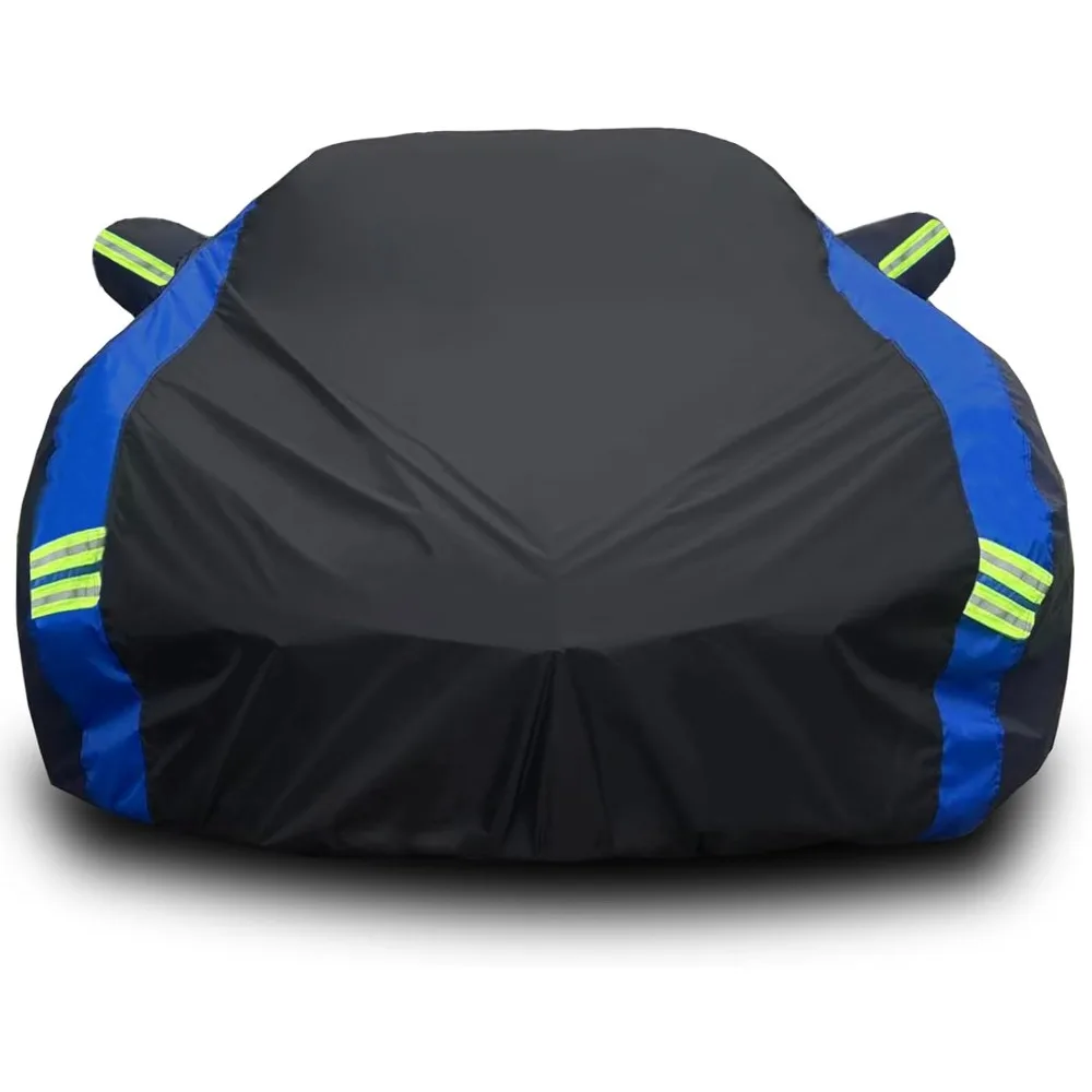 

Waterproof All-Weather Car Cover for Chevrolet Corvette 1984-2019 Models with Zipper and Windproof Strap