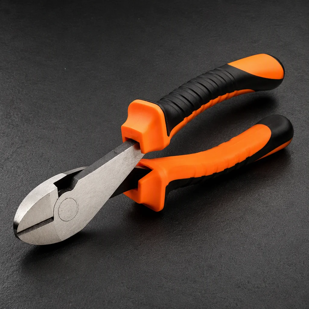 1 Packing 7 Inch Big Head Diagonal Pliers High Carbon Steel Heavy Duty Wire Cutting Side Cutters DIY Electrician Hand Tools