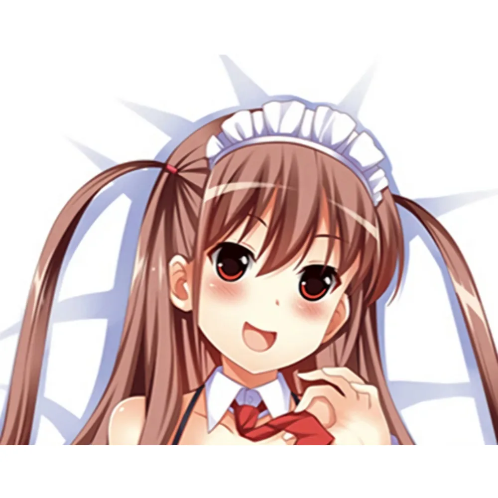 Ako Atarashi Dakimakura Cover Double Sided Anime Print Long Body Pillow Shell Soft Peachskin Fabric