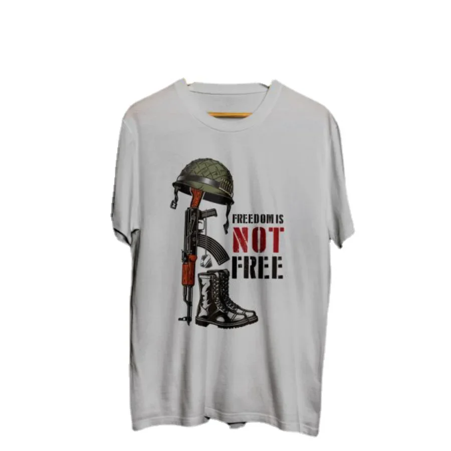 

Freedom Is Not Free T-Shirt. Summer Cotton Short Sleeve O-Neck Mens T Shirt New S-3XL