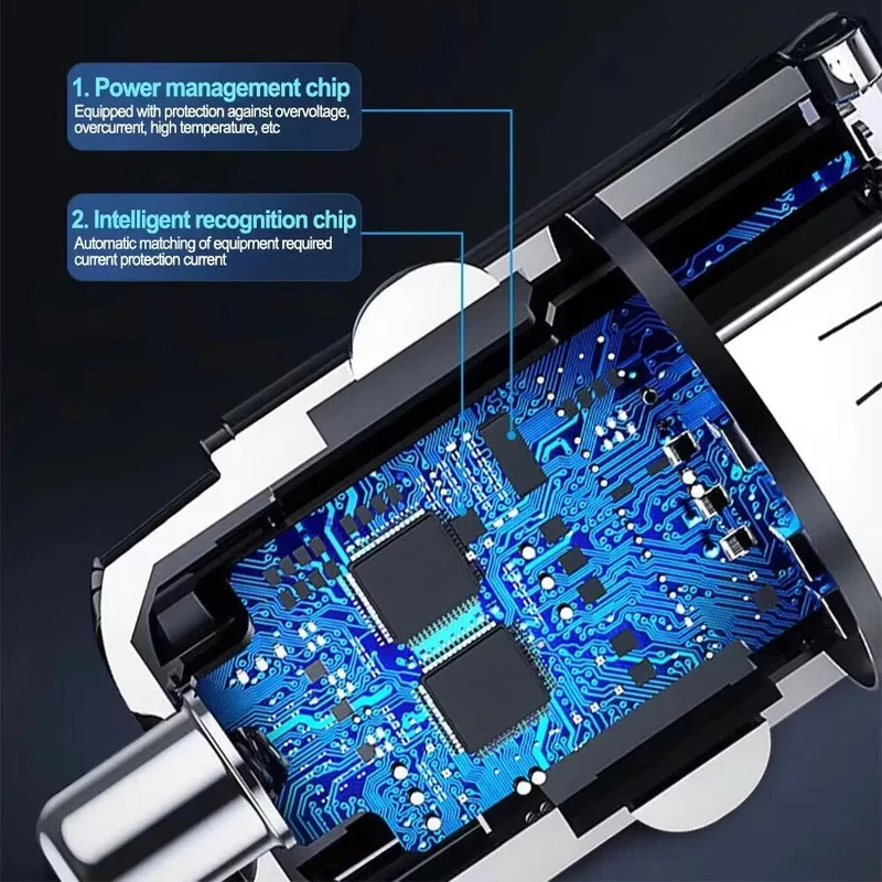 Mini cargador de coche con anillo de tracción, 100W PD30W QC3.0, carga rápida, adaptador de cargador de teléfono USB C para iPhone, Xiaomi, Samsung, Huawei