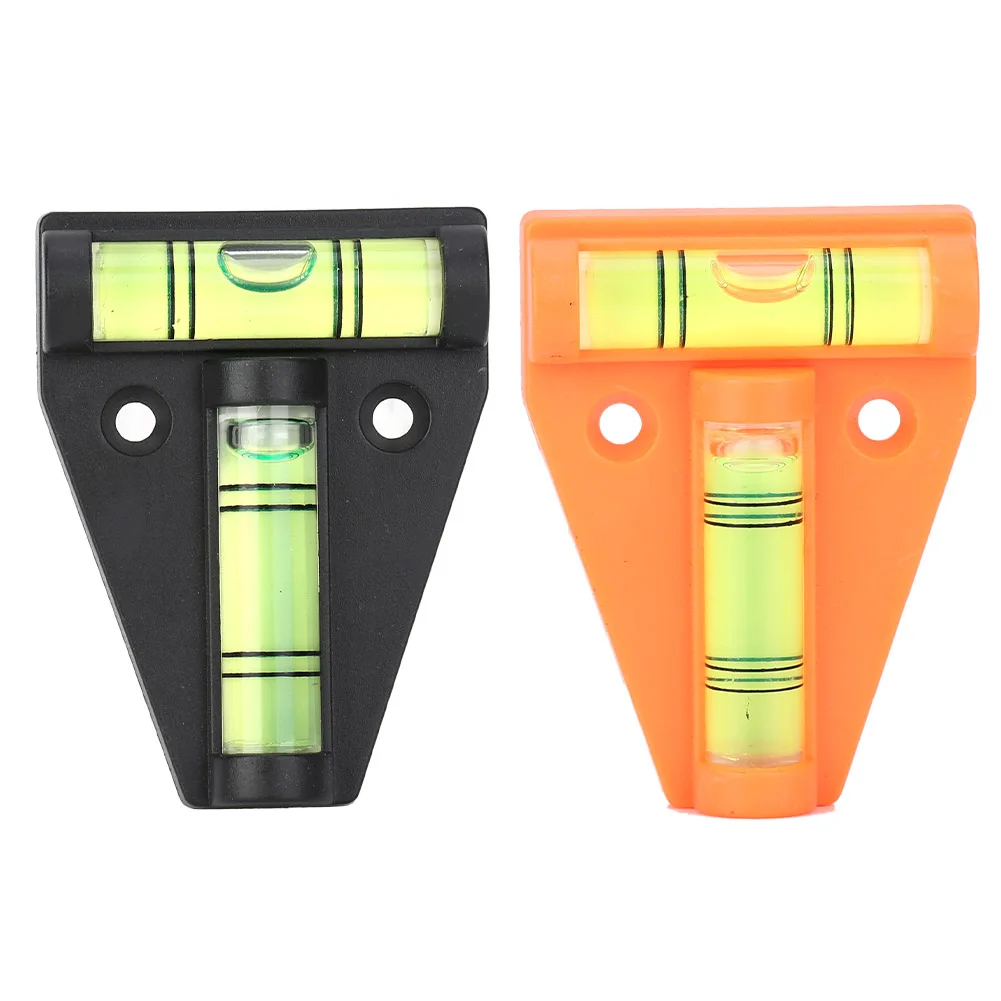 Small Level Bubble T shape Level Bubble Measurement Instrument T Level Bubble with Installation Hole Measuring Tool for Camera