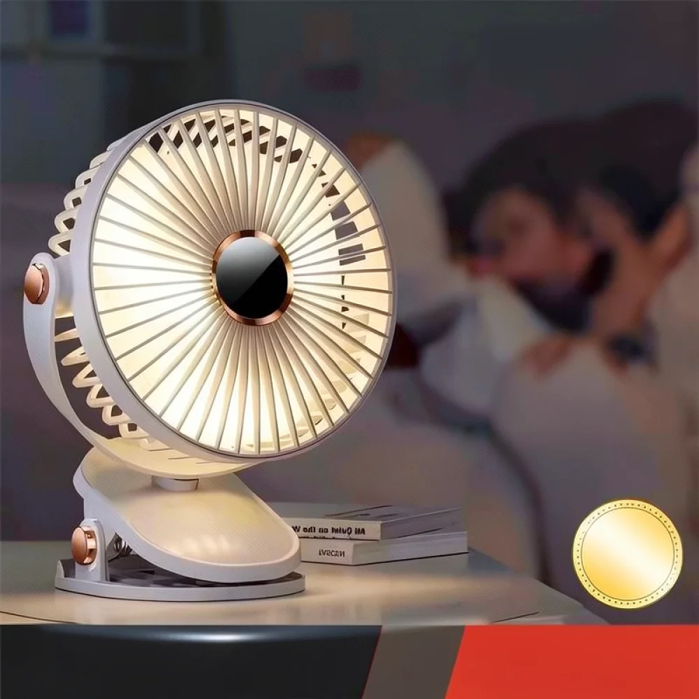 Personal Clip Fan Usb Rechargeable Desktop Cooler Quiet Air Flow For Home Office Student Dormitory Table Cooling