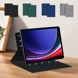 Magnetic Case for Samsung Galaxy S9 S8 Ultra Case Tablet Cover for Galaxy Tab S7 S9 FE Plus Case Slim Protective Leather Funda