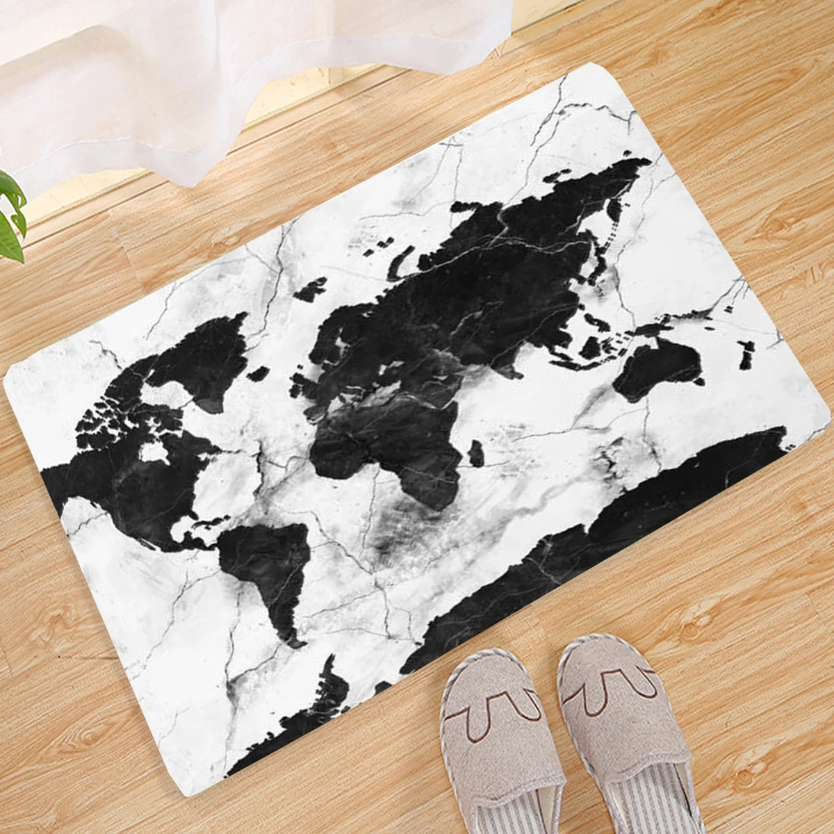 

Abstract With Ink Painting Welcome Doormat Entrance Mat Anti-Slip Floor kitchen Living Room Bedroom Mat home Decor