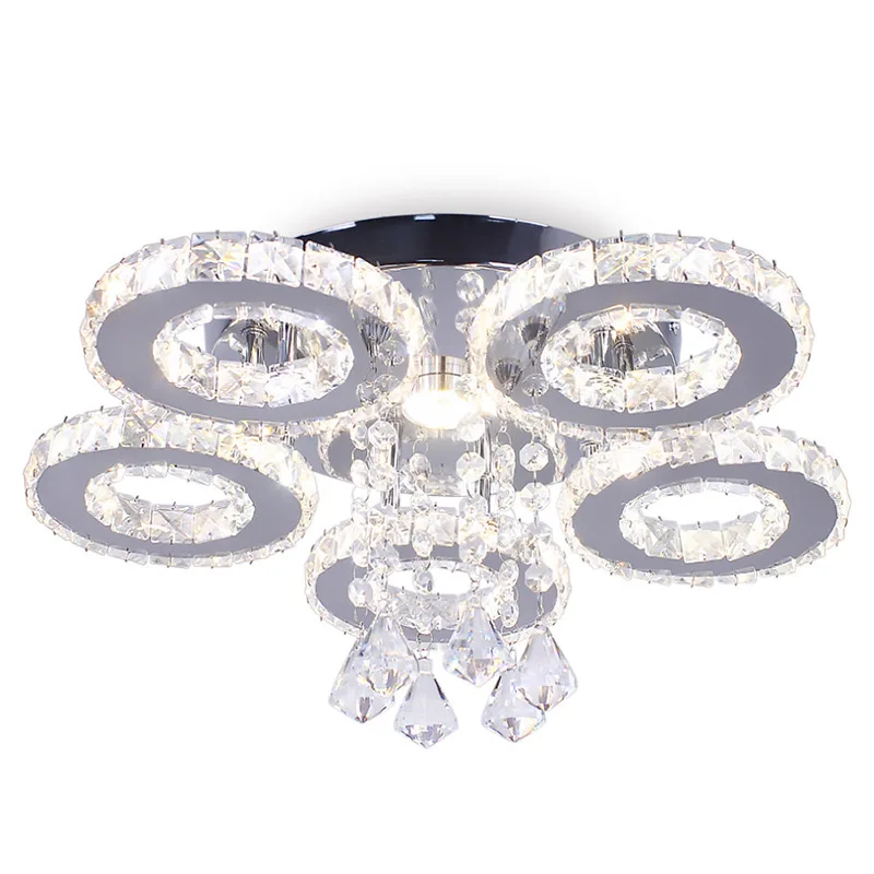 

Round modern minimalist atmosphere aisle creative crystal ceiling lamp