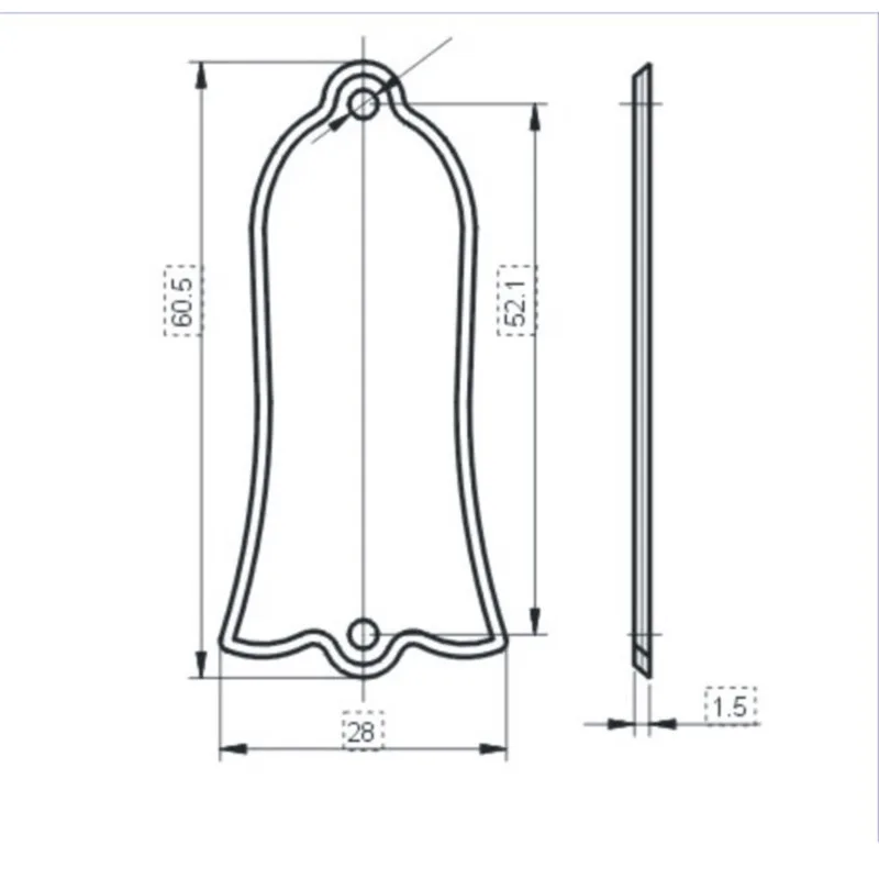 Fei Man Custom Guitar Parts - Guitar Parts For US Gift, LP Standard Truss, ROD Cover Plate, 1 Pc