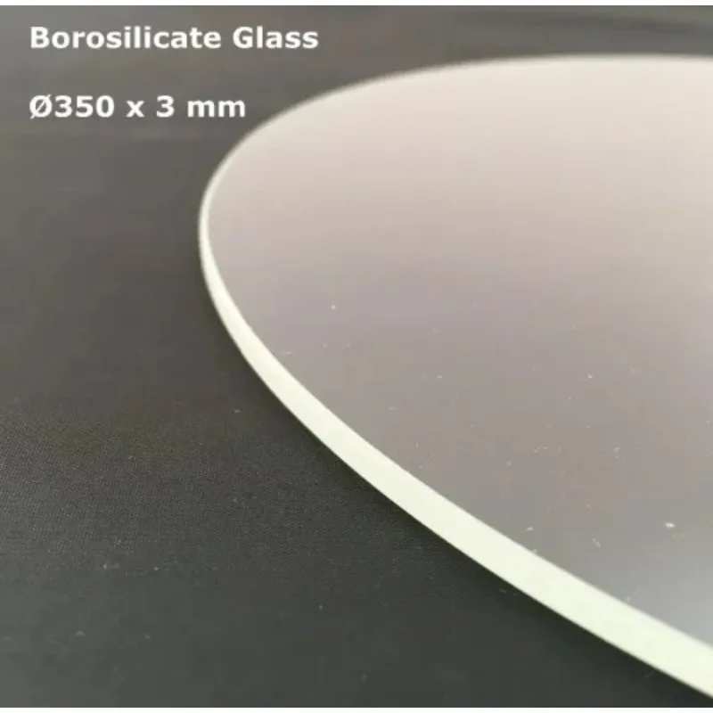 Borosilicate Glass Round 350mm*3mm Transparent Build Plate For TEVO Little Monster Delta 3D Printer Print Bed 2