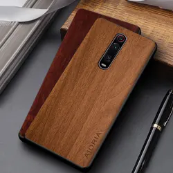 WoodLike case for Xiaomi mi 9T mi9T mi 10T mi10T Redmi K20 Pro soft TPU silicone&Hard PC&PU leather skin covers coque fundas K30