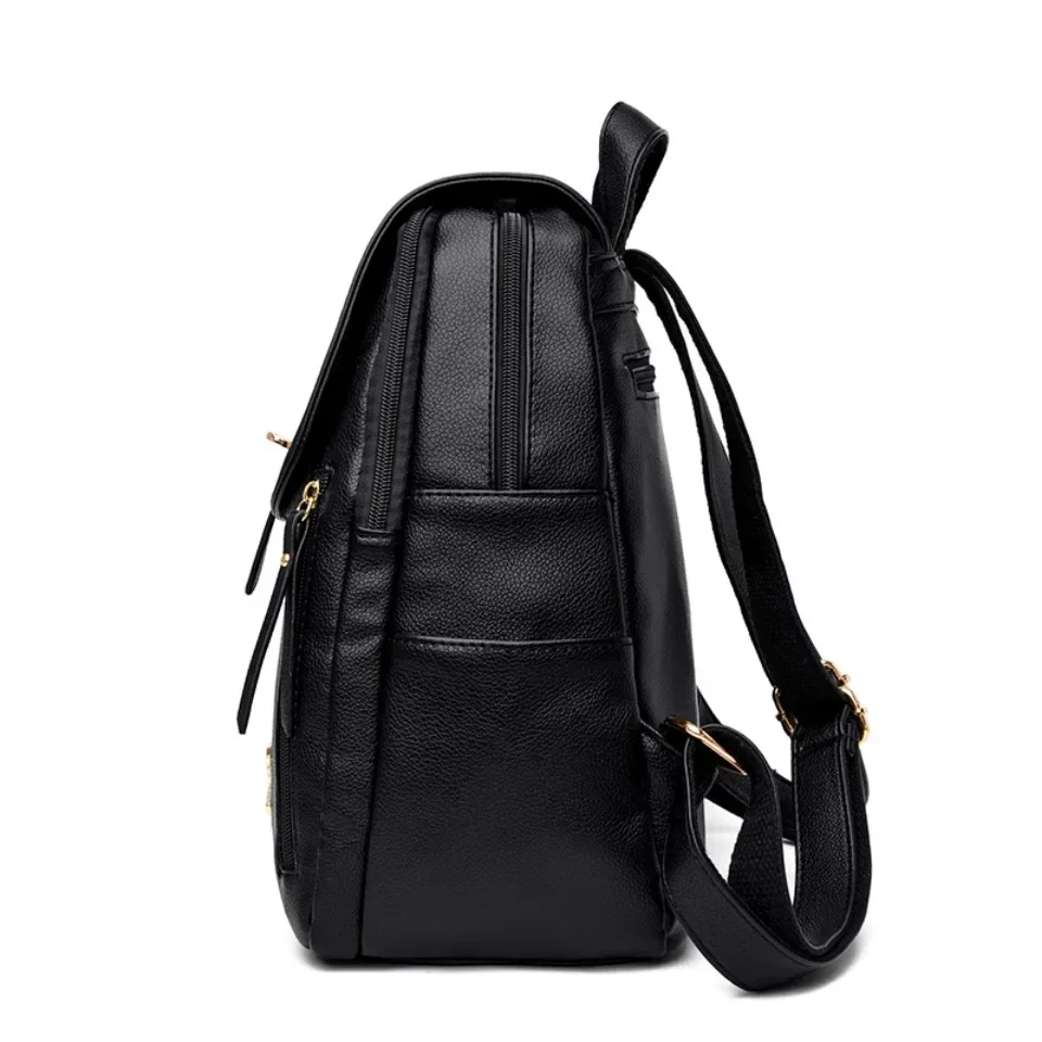 Frauen Rucksack mit großer Kapazität, hochwertiges Leder, Vintage-Taschen für Frauen, Schultaschen, Reiserucksack, Damen-Rucksack, Rucksack