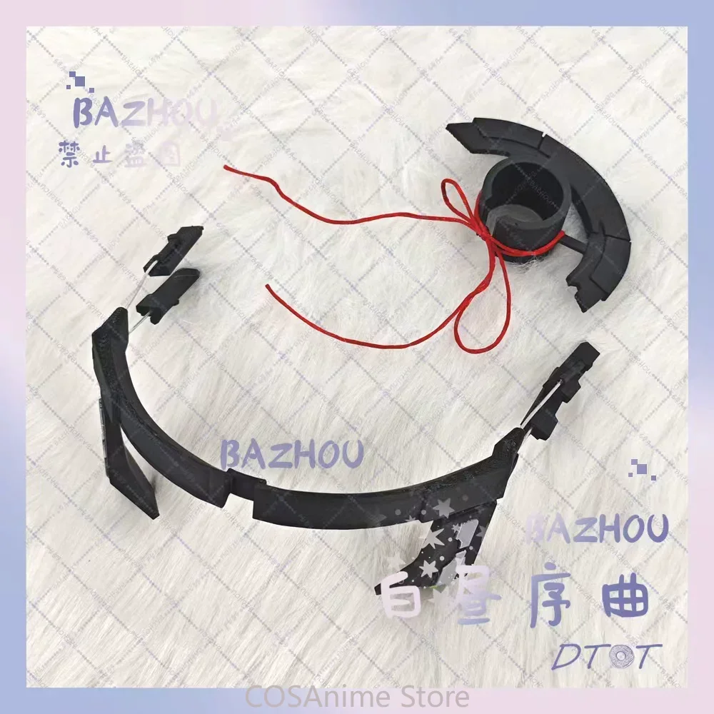 Arknights: Endfield Li Zhiyan Jue Anime Cosplay Crown Headdress Headband Props Hair Ornaments Ponytail Ties Hair Role Play