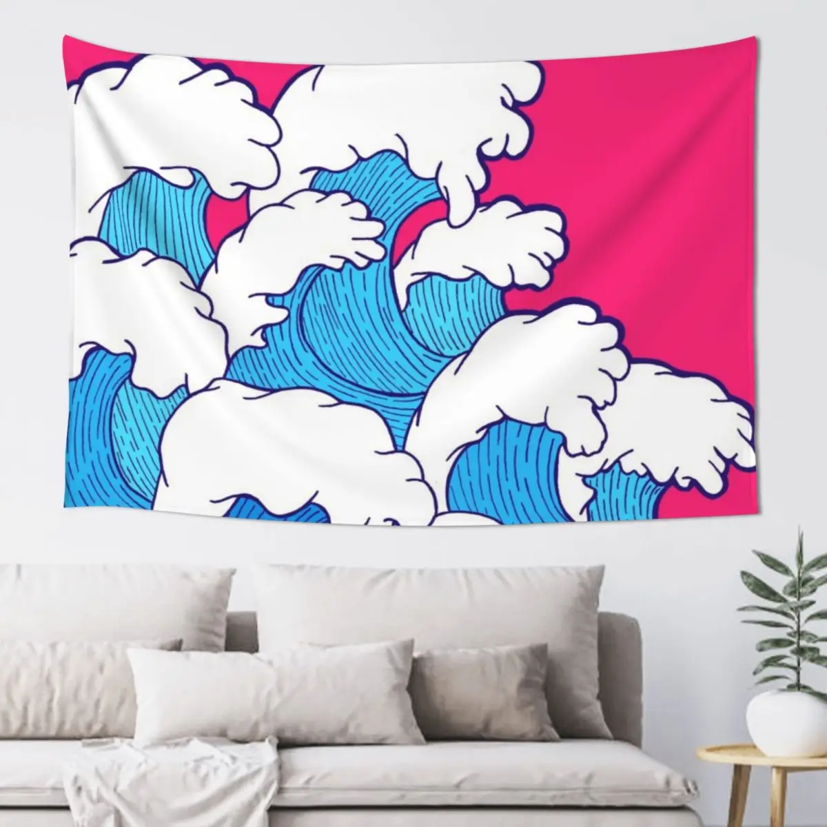 

As the waves roll in Tapestry Wall Decor Bathroom Decor Home Decorations Room Aesthetic Tapestry