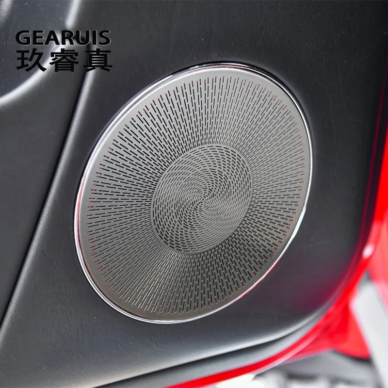 

Car Door Panel Loudspeaker Sound Pad Stereo Audio Speaker Interior Cover Sticker Trim For Mercedes Benz G Class W463 2004-2018