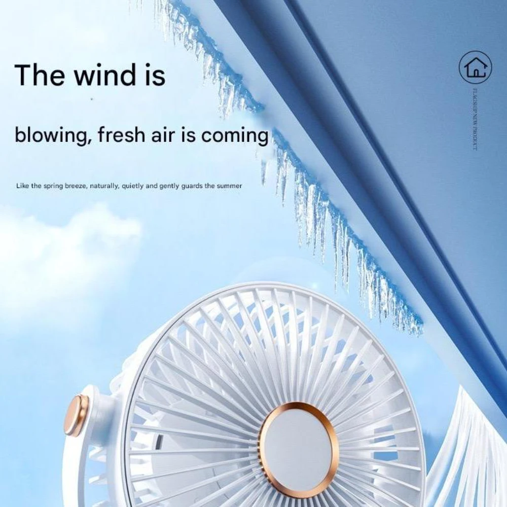 مروحة صغيرة بمشبك على المكتب الصامت ومروحة بمشبك مكتبي لعربة الأطفال وشحن USB ومروحة كهربائية صغيرة